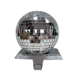 Disco Ball Christmas Stocking Holder, 6" Set of 2